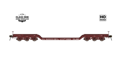 Class One Model Works (FC00238) | GSC Heavy Duty Flatcar | Rock Island #92000 | HO Scale
