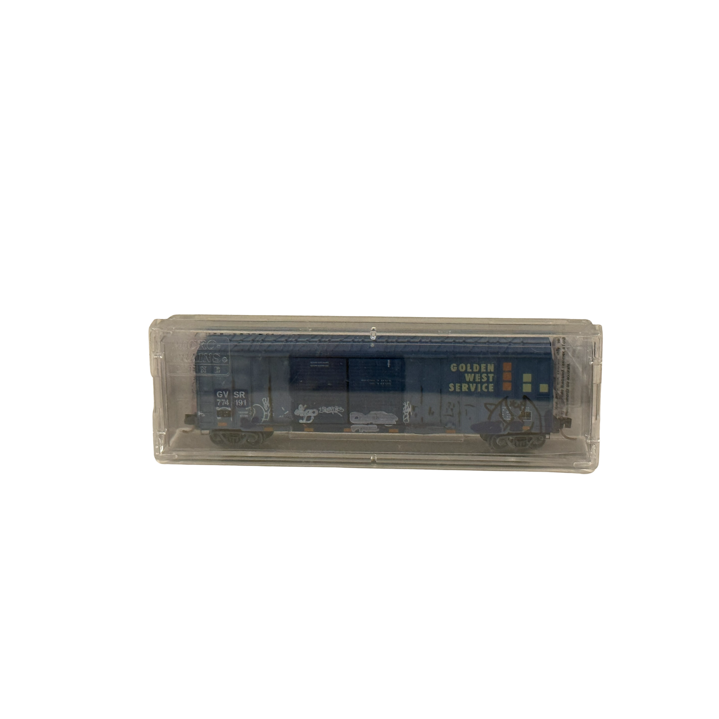 Micro-Trains (03044190) • 50' Rib-Side Boxcar w/ Double Doors • Golden West Service #774191 • N Scale (Pre-Owned)