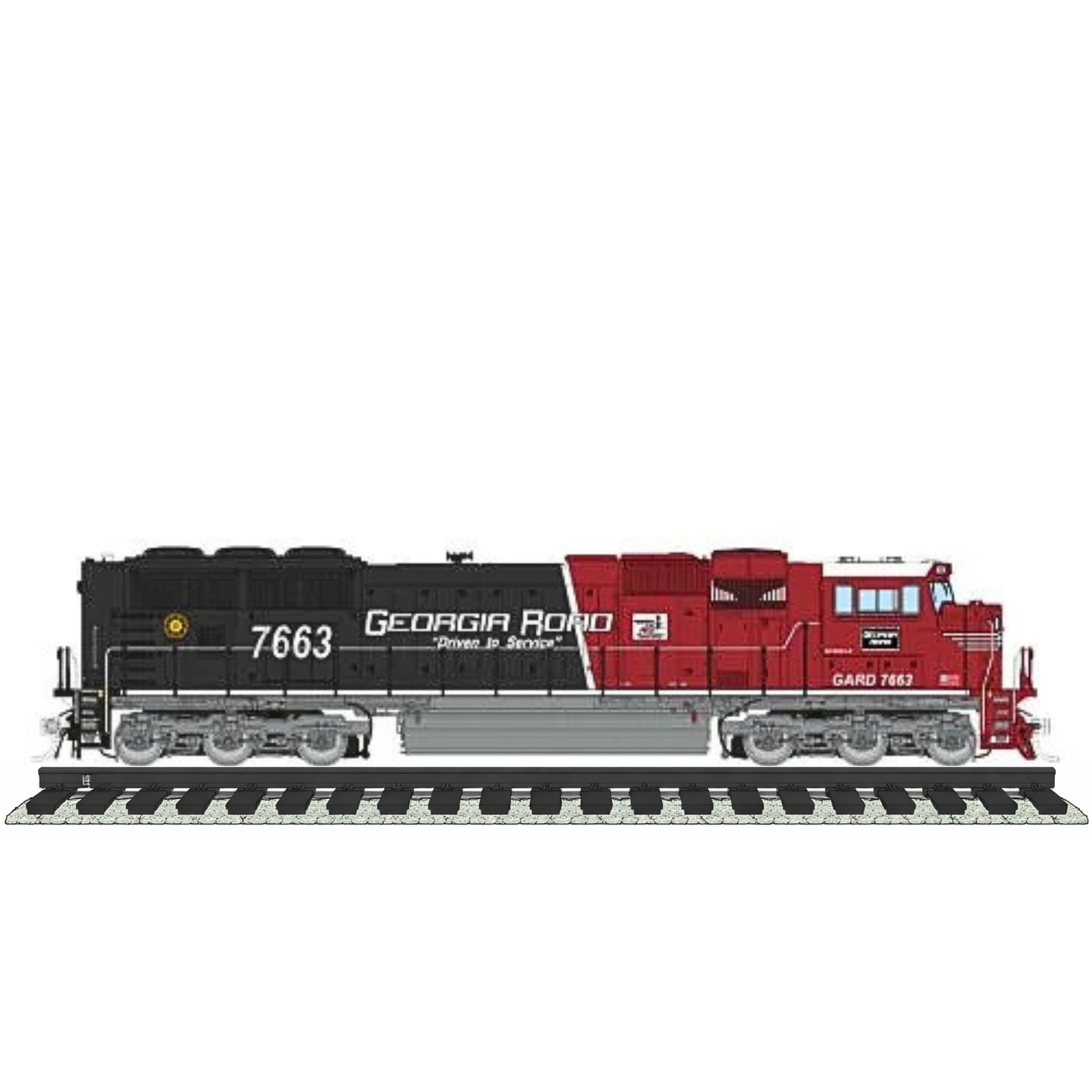 Rapido (1048043) | SD70MACe w/ Flared Rad | Georgia Road #7674 | Home Shops Collaboration | DC/Silent | HO Scale [PRE-ORDER]