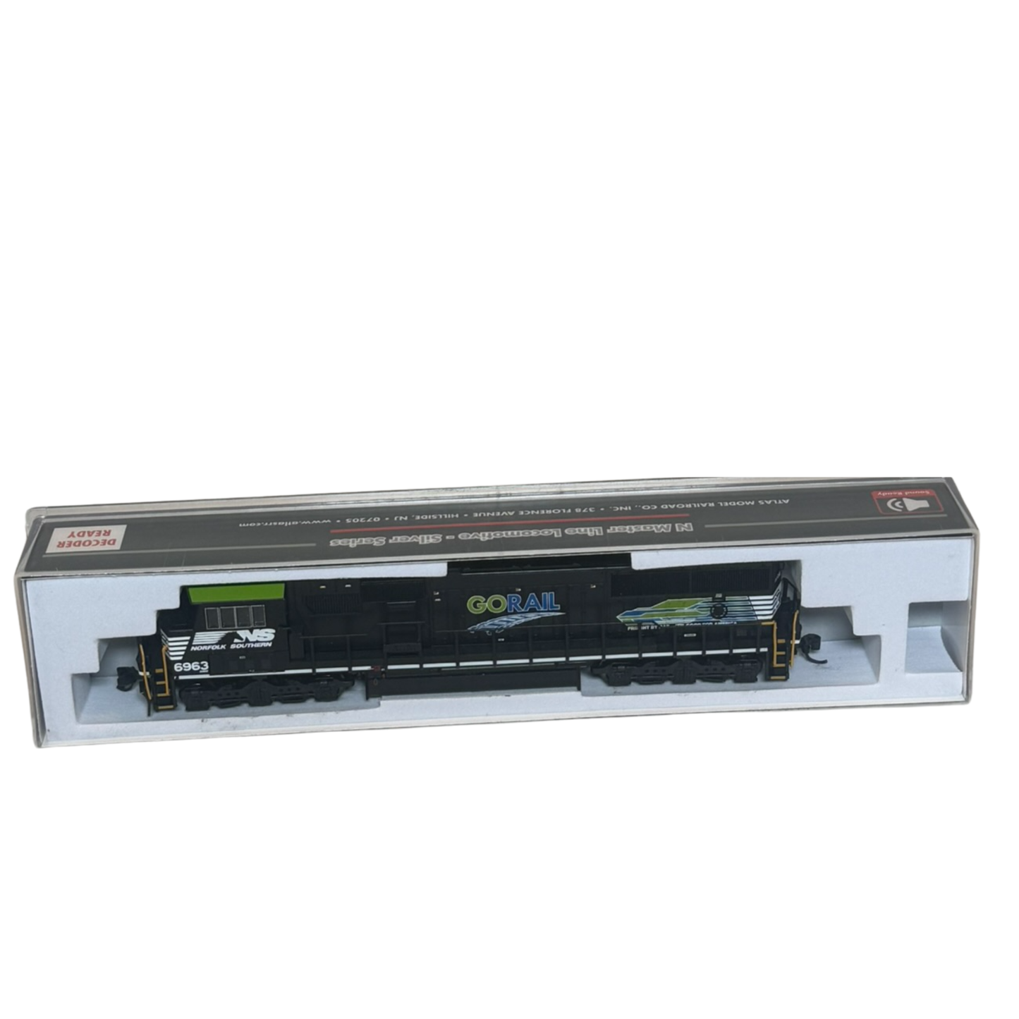 Pre-Owned Atlas Master Silver 150-40003961 EMD SD60E Norfolk Southern (NS) #6963 GORAIL with ESU LokPilot N Scale