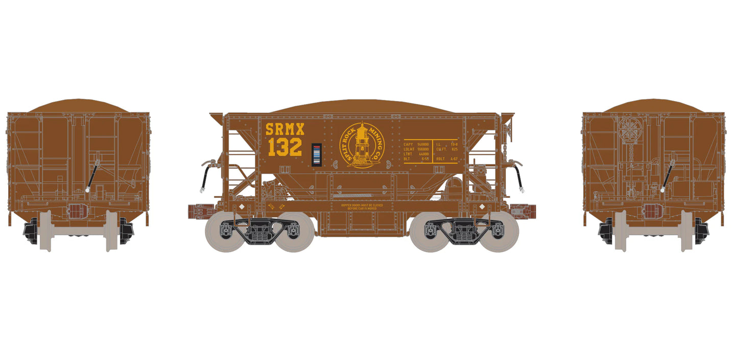 Fox Valley/Scale Trains (SRMX 635) • PSC 70-Ton Ore Car • Splitrock Mining #635 • Home Shops Collaboration • HO Scale