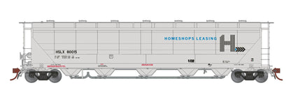 Home Shops Prairie Shadows (HSLX 80046) | Thrall PD 5000 Covered Hopper | HomeShops Leasing #80046 | HO Scale