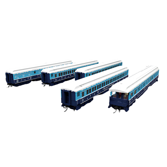 Broadway Limited Imports (9717) | Heavyweight 5-Car Passenger Set w/ Lights | Holiday Themed | HO Scale