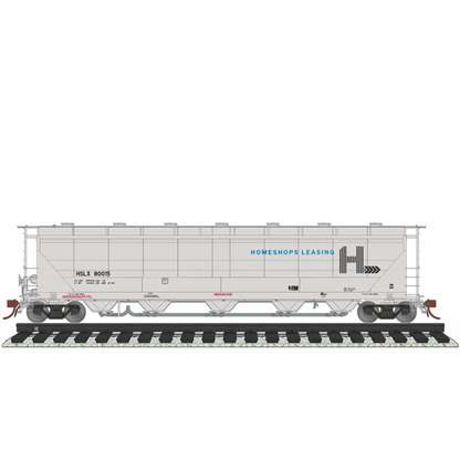 Home Shops Prairie Shadows (HSLX 80046) | Thrall PD 5000 Covered Hopper | HomeShops Leasing #80046 | HO Scale