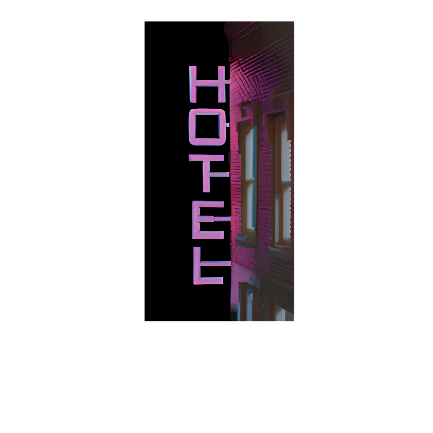 Miller Engineering (14812-R) • Light Works USA • Animated Neon Sign • Hotel • Kit • HO Scale