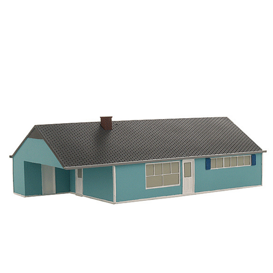 Imex Model Company (6115) | Levittown Model D - Perma-Scene(TM) | Assembled | HO Scale