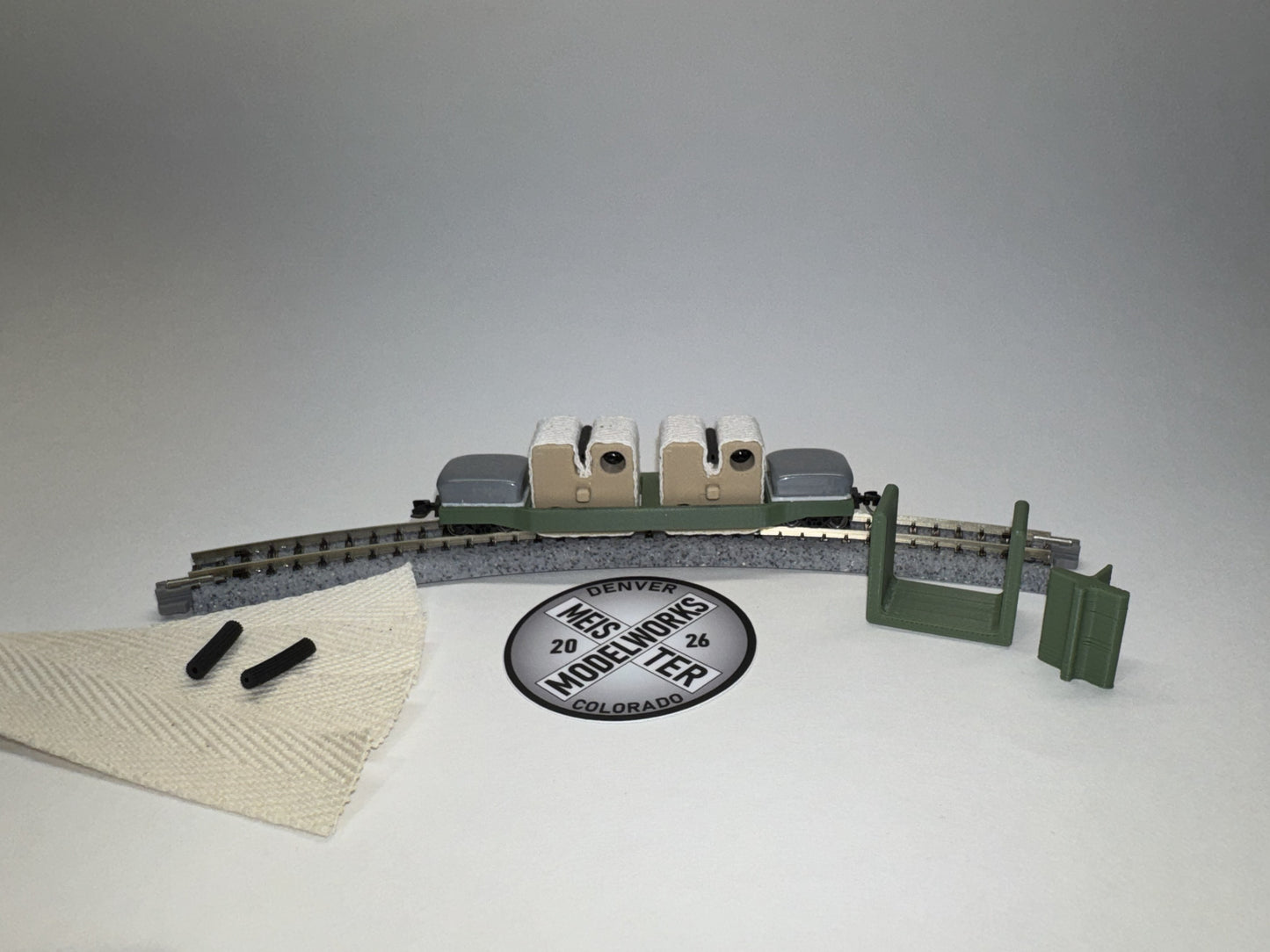 Meister Modelworks | Cleaning Car 5000 | OD Green/Tan | N Scale