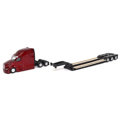 Diecast Masters (84419) | Peterbilt Model 579 UltraLoft Tandem Tractor w/ Lowboy Trailer and CAT D5M Dozer | HO Scale