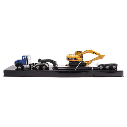 Diecast Masters (84415) | CAT CT660 Day Cab Tractor w/ Lowboy Trailer and CAT 315C L Hydraulic Excavator | HO Scale