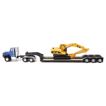 Diecast Masters (84415) | CAT CT660 Day Cab Tractor w/ Lowboy Trailer and CAT 315C L Hydraulic Excavator | HO Scale