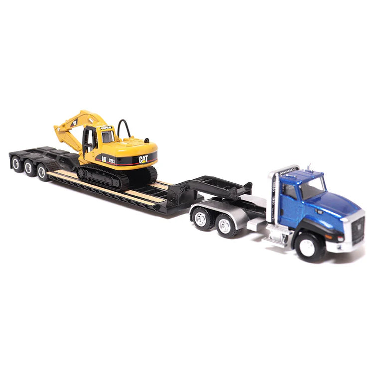 Diecast Masters (84415) | CAT CT660 Day Cab Tractor w/ Lowboy Trailer and CAT 315C L Hydraulic Excavator | HO Scale
