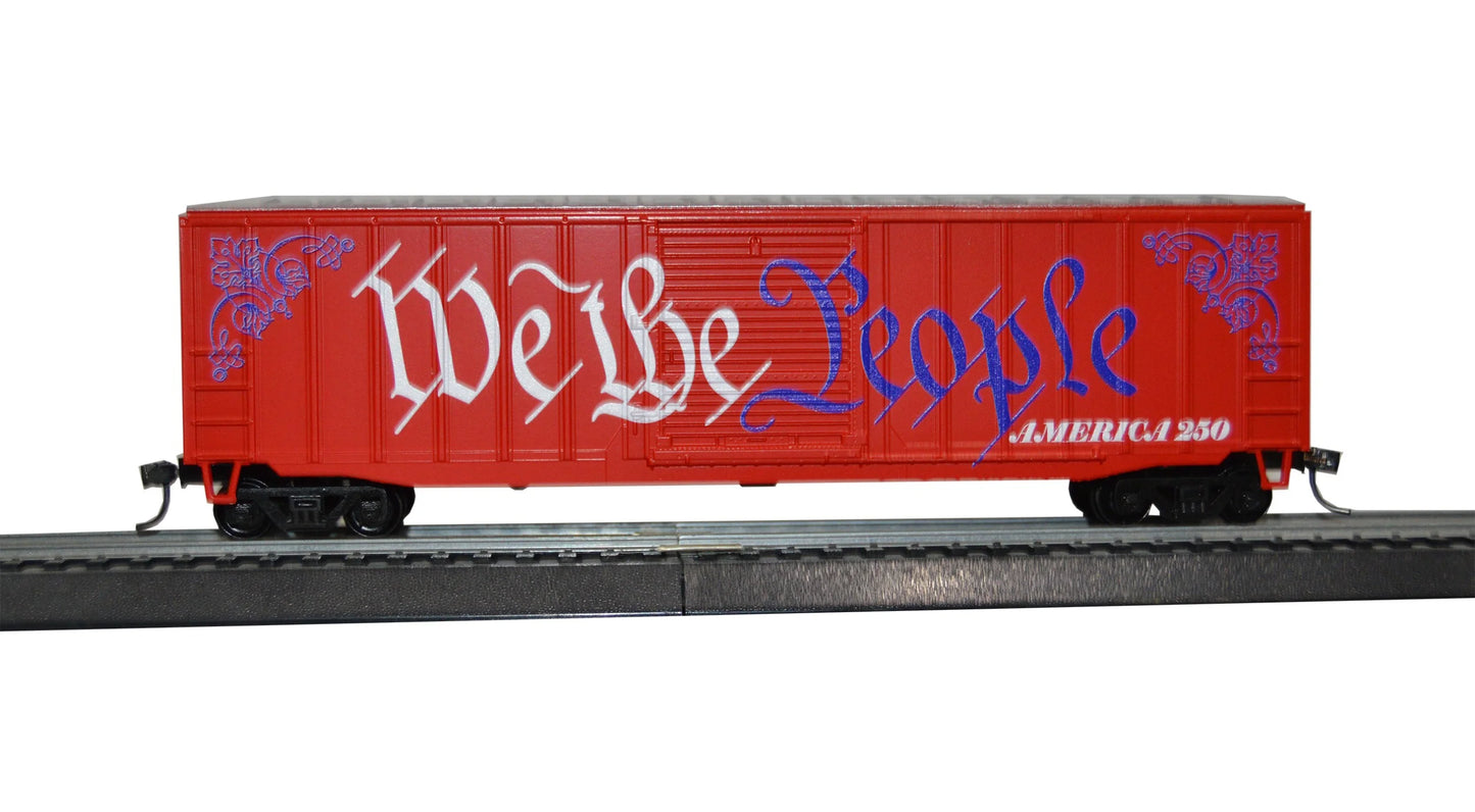 Value Trains (N10112) | ACF 50' 6" Boxcar | We The People Scheme | N Scale
