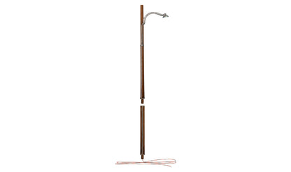 Woodland Scenics (5900) | Wooden Light Poles | Just Plug Value Pack w/ Light Hub | Pkg of 12 | HO Scale