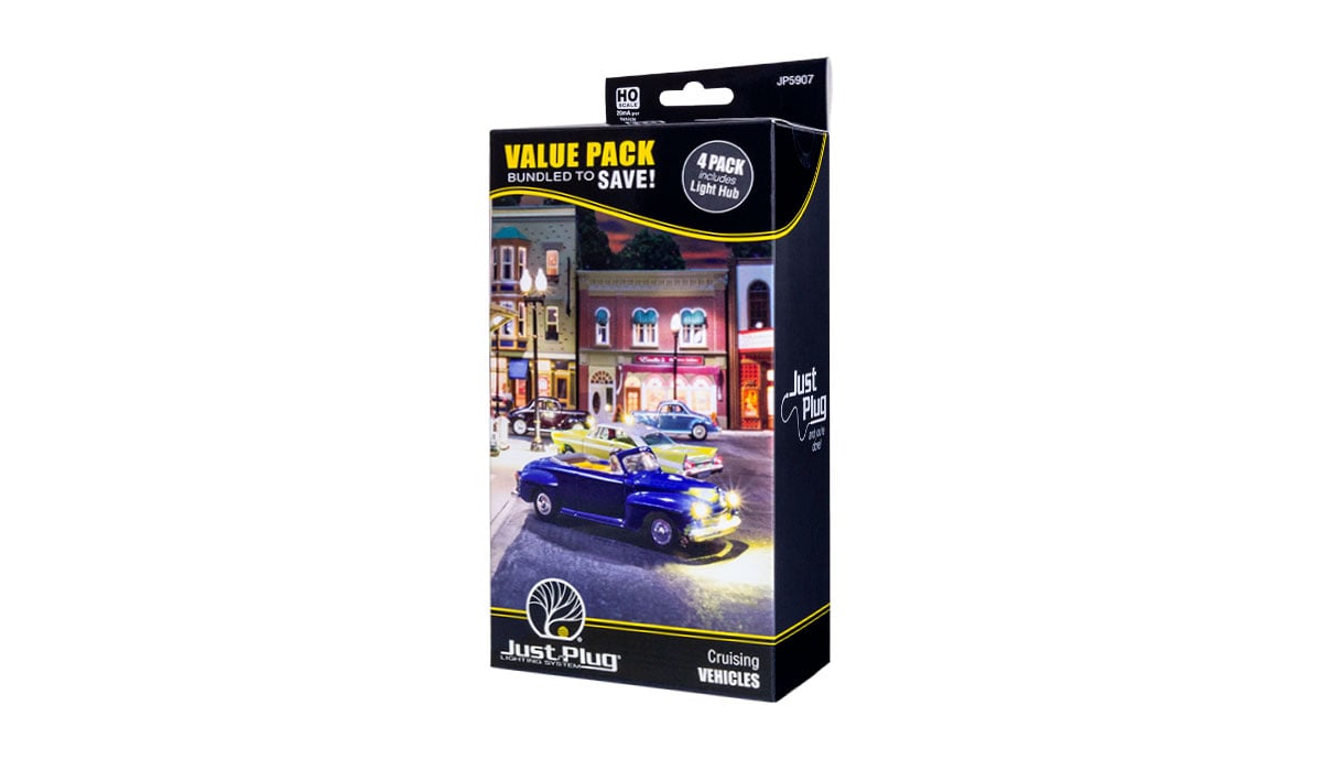 Woodland Scenics (5907) | JustPlug Value Pack Crusing Vehicles | HO Scale