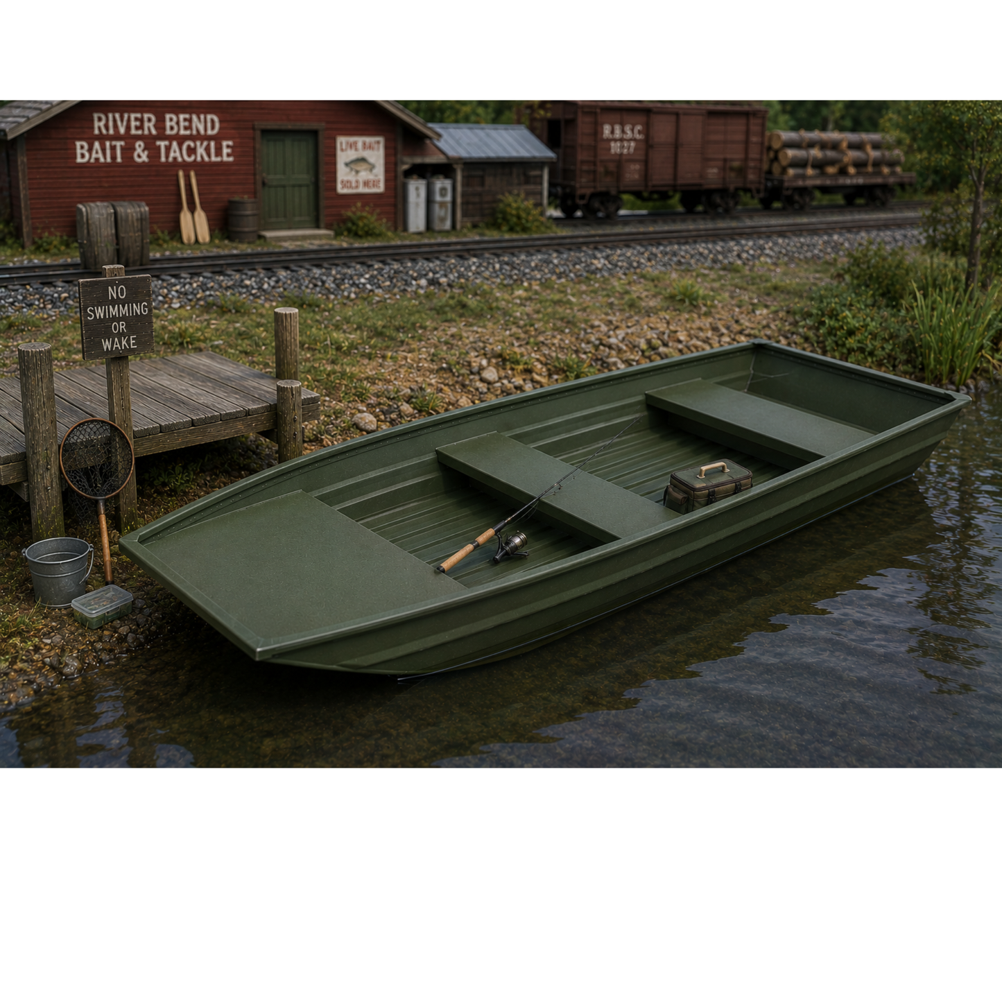 Big Dog Trains | Jon Boat | HO Scale