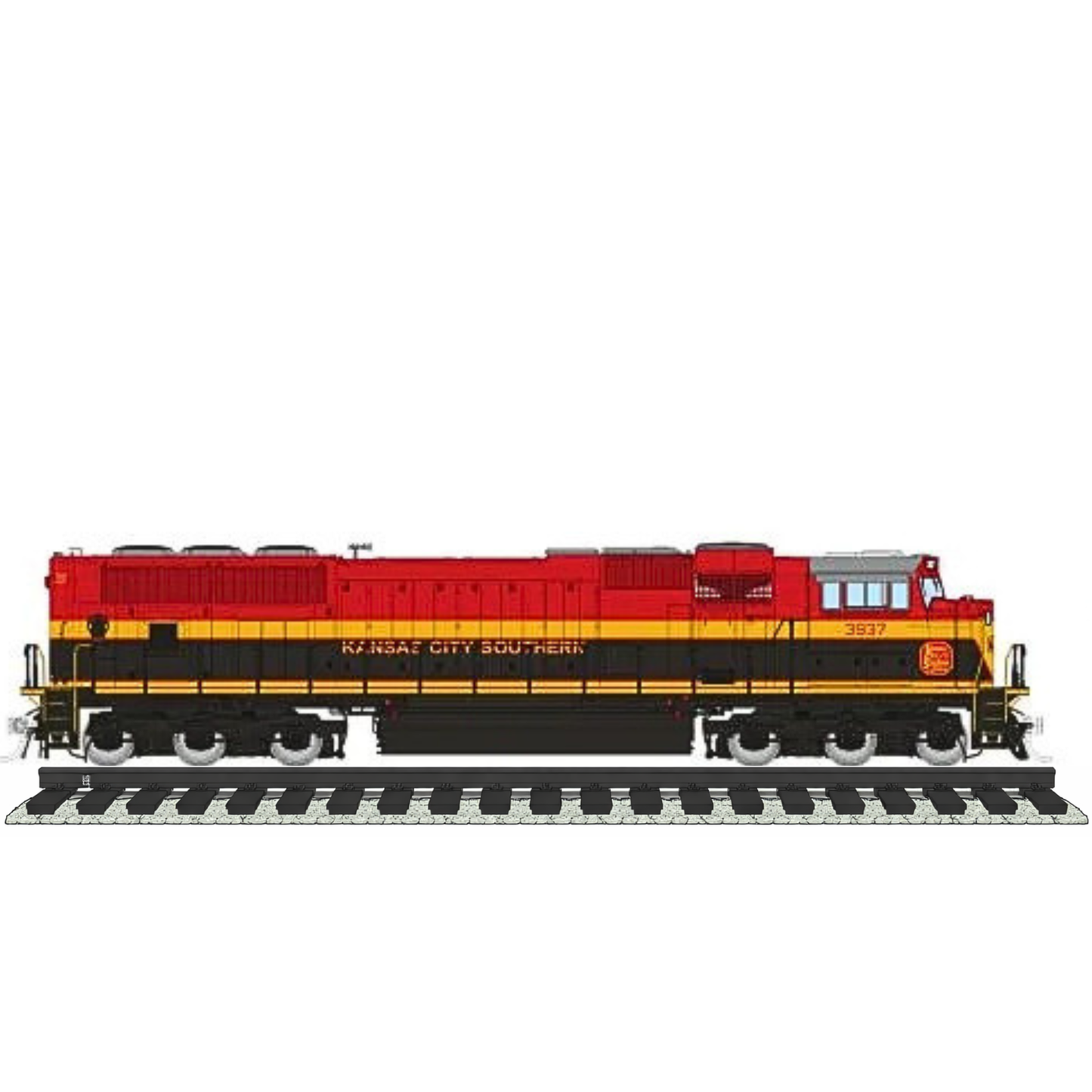 Rapido (1111531) | SD70MACe Rebuild | Kansas City Southern #3967 | Belle Scheme | DC/DCC/Sound | N Scale [PRE-ORDER]