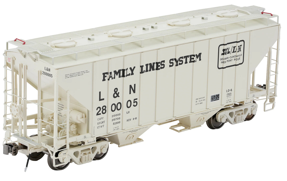 Class One Model Works FC01026 PS 3000CD Two-Bay Hopper Family Lines Louisville & Nashville #280005 HO Scale