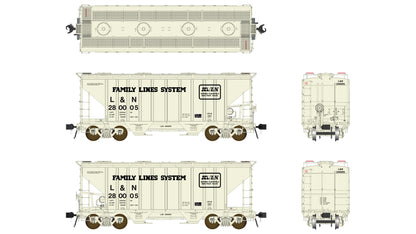 Class One Model Works FC01026 PS 3000CD Two-Bay Hopper Family Lines Louisville & Nashville #280005 HO Scale
