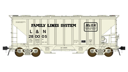 Class One Model Works FC01026 PS 3000CD Two-Bay Hopper Family Lines Louisville & Nashville #280005 HO Scale