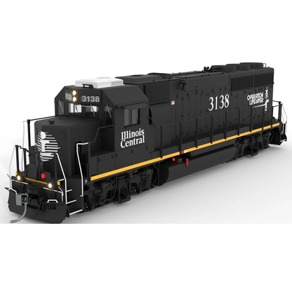 Rapido (40554) | EMD GP40R | Illinois Central #3138 | Late Death Star Scheme | DC/DCC/Sound | HO Scale