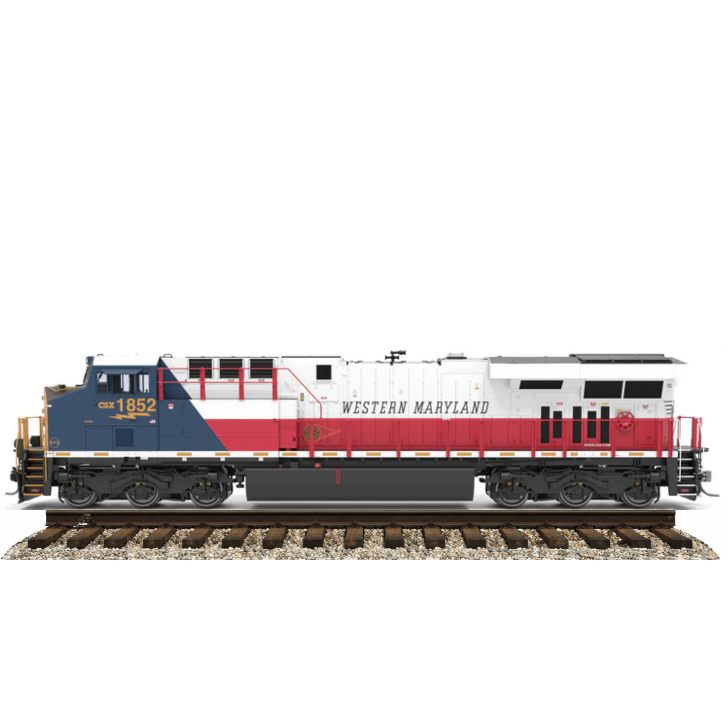 Broadway Limited Imports (9443) GE ES44AC | CSX #1852 Western Maryland Heritage Unit | Paragon4 Sound/DC/DCC w/ Smoke | HO Scale