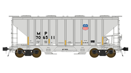 Class One Model Works FC01017 PS 3000CD Two-Bay Hopper MP/UP Merger #706518 HO Scale