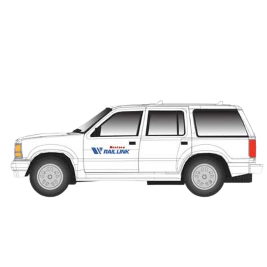 Atlas 60000169 1993 Ford Explorer 2-Pack Montana Rail Link (MRL) N Scale