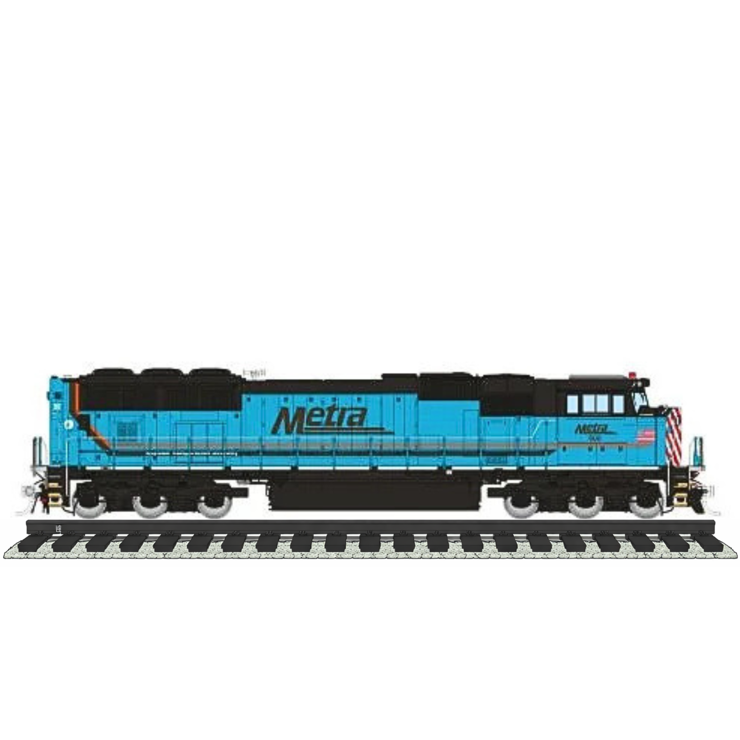 Rapido (1048532) | SD70MACH | Metra #504 | RTA Tribute Scheme | DC/DCC/Sound | HO Scale [PRE-ORDER]