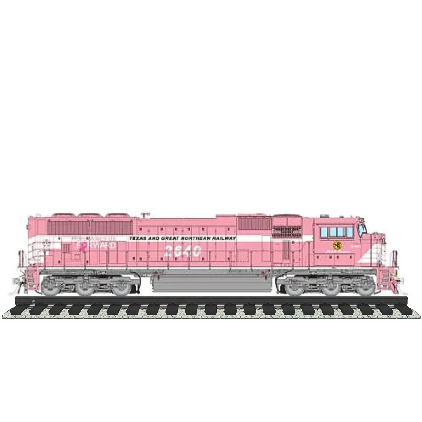 Rapido (1048541) | SD70MAC | Texas & Great Northern #2640 | Michelle Kempema | Home Shops Collaboration | DC/DCC/Sound | HO Scale [PRE-ORDER]