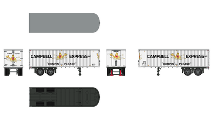 Class One Model Works (TR00207) Fruehauf 31' Trailer - Campbell 66 Express HO Scale
