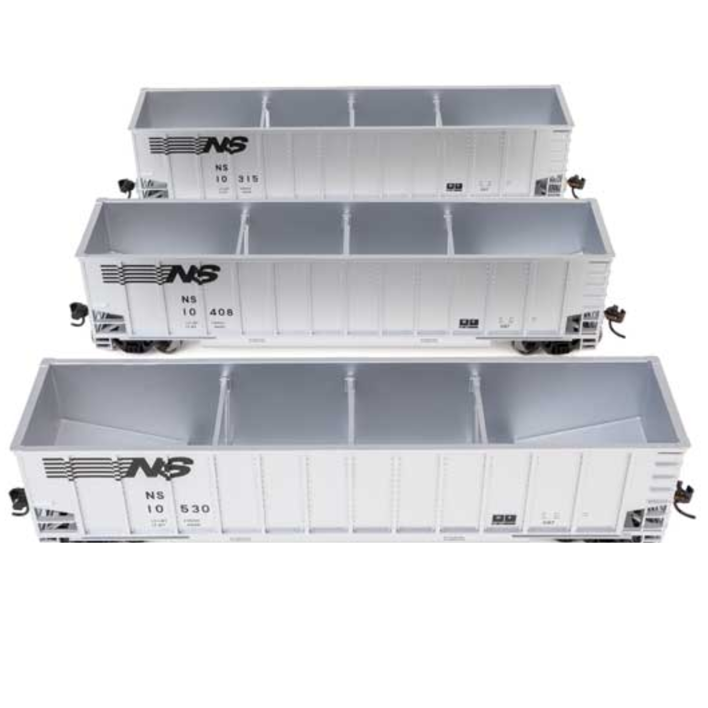 WalthersMainline (910-55917) | 50' Bethgon Coalporter Gondola | 3 Pack | Norfolk Southern #10315, 10408, 10530 | HO Scale [PRE-ORDER]