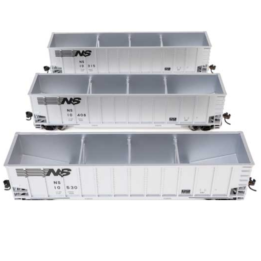 WalthersMainline (910-55918) | 50' Bethgon Coalporter Gondola | 3 Pack | Norfolk Southern #10317, 10428, 10544 | HO Scale [PRE-ORDER]