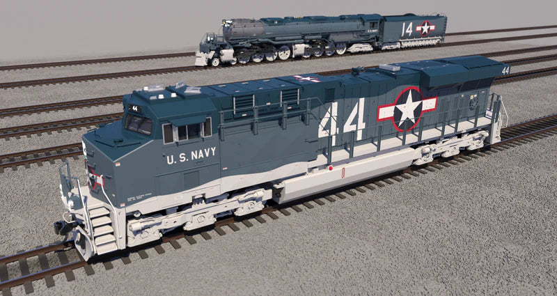 Broadway Limited Imports (9874) | GE ES44AC | US Navy #44 | Paragon4 Sound/DC/DCC w/ Smoke | HO Scale