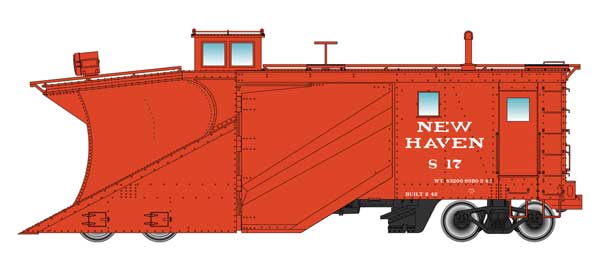 WalthersProto - Russell Snowplow - New Haven #S17 - HO Scale