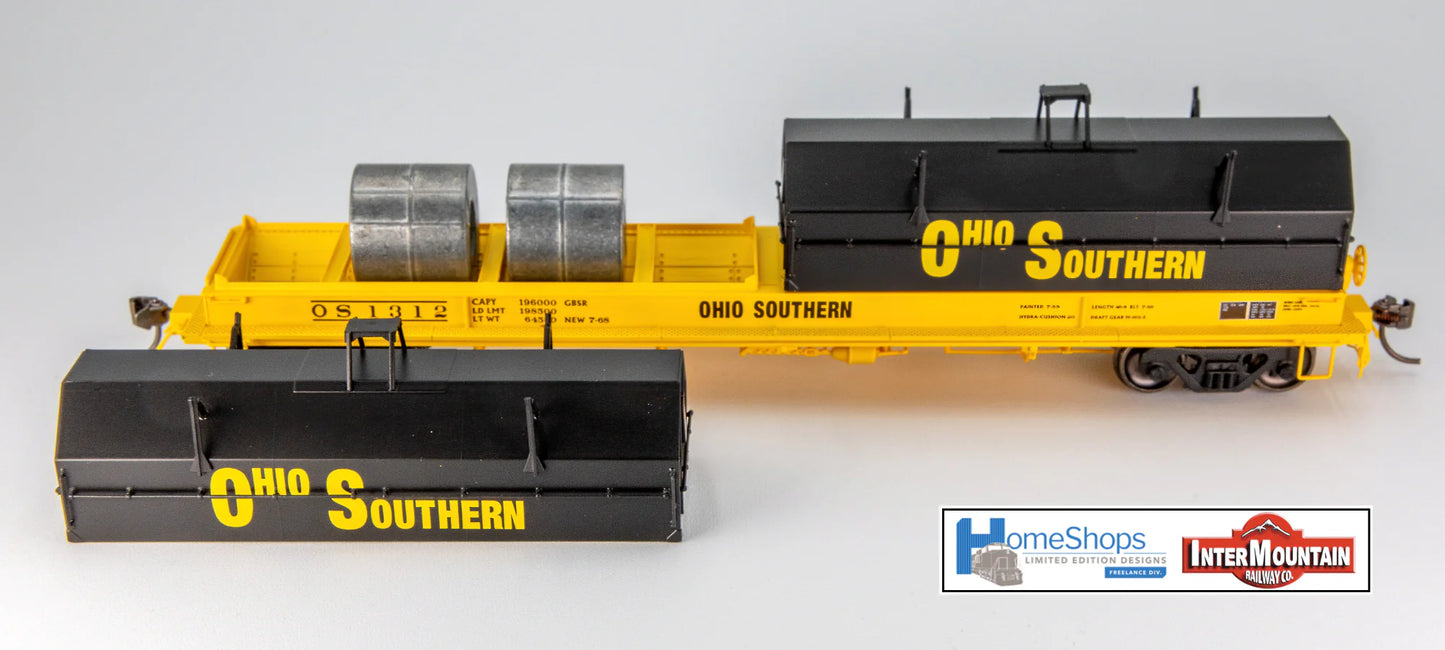 Home Shops InterMountain Coil Car, Evans Steel Coil Car, Ohio Southern #1387, HO Scale