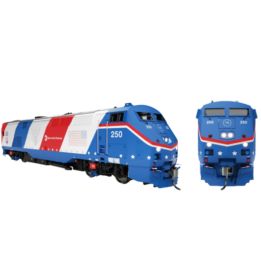 Rapido 85520 • GE P32AC-DM • Metro North-America 250: #250 • DC/DCC/Sound • HO Scale (Pre-Order)