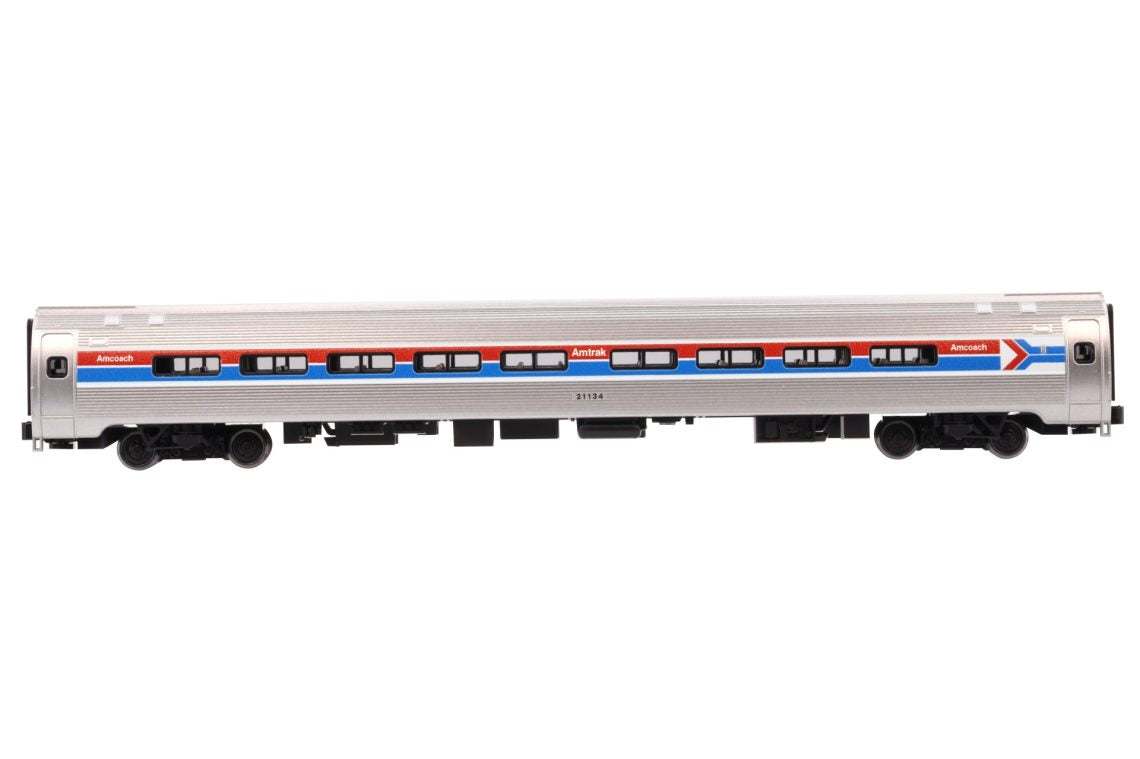 Kato Amfleet I Coach 7-Car Set Amtrak Phases I–VII Limited Edition Bookcase N Scale