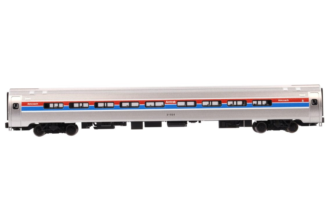 Kato Amfleet I Coach 7-Car Set Amtrak Phases I–VII Limited Edition Bookcase N Scale