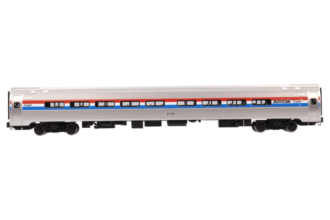 Kato Amfleet I Coach 7-Car Set Amtrak Phases I–VII Limited Edition Bookcase N Scale