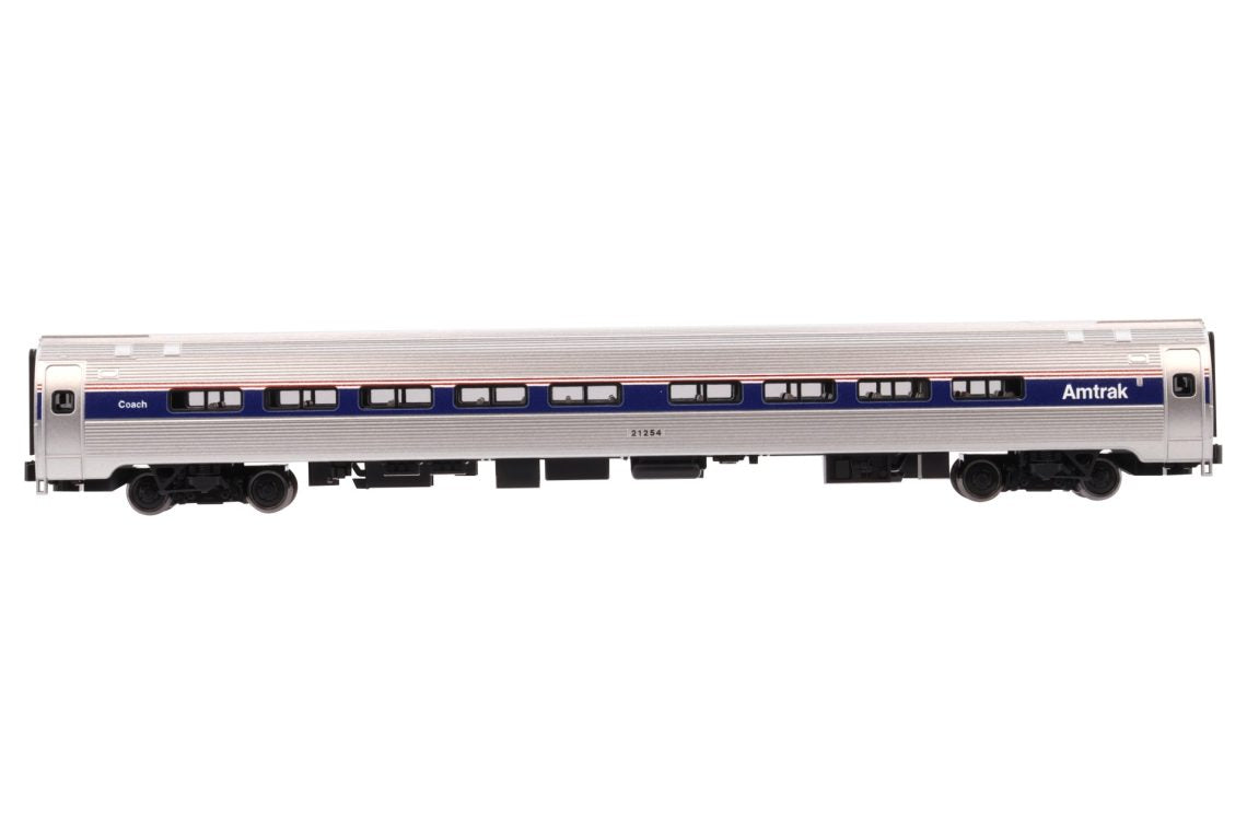 Kato Amfleet I Coach 7-Car Set Amtrak Phases I–VII Limited Edition Bookcase N Scale