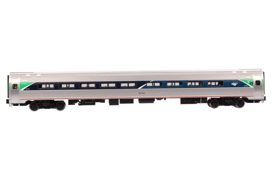 Kato Amfleet I Coach 7-Car Set Amtrak Phases I–VII Limited Edition Bookcase N Scale