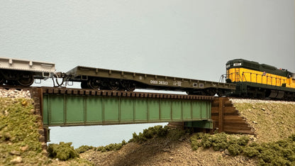 Rapido (199002A) | Magor 54' Department of Defense Flatcar | DODX #38128 (Early Patch) | HO Scale