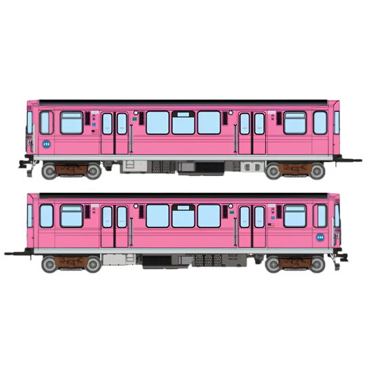 Rapido (208516) | CTA 2600 Budd Series 'L' Cars | 2-Car Pair | Chicago Transit Authority CTA #3007 & 3008 | Pink Line Promo Scheme | DCC/Sound | HO Scale [PRE-ORDER]