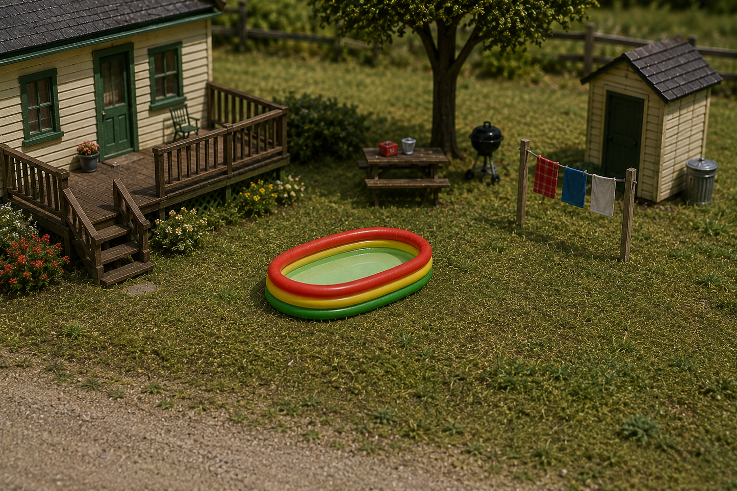 Big Dog Trains | Swimming Pool | Pkg of 2 | HO Scale