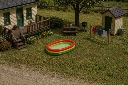 Big Dog Trains | Swimming Pool | Pkg of 2 | HO Scale