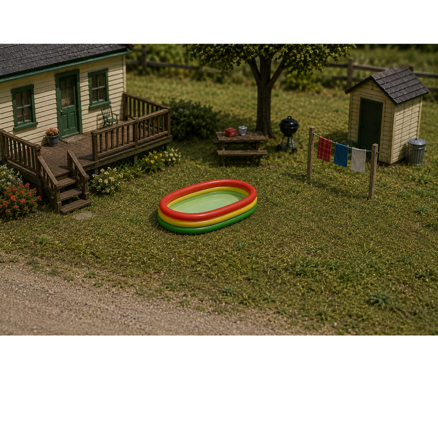 Big Dog Trains | Swimming Pool | Pkg of 2 | HO Scale
