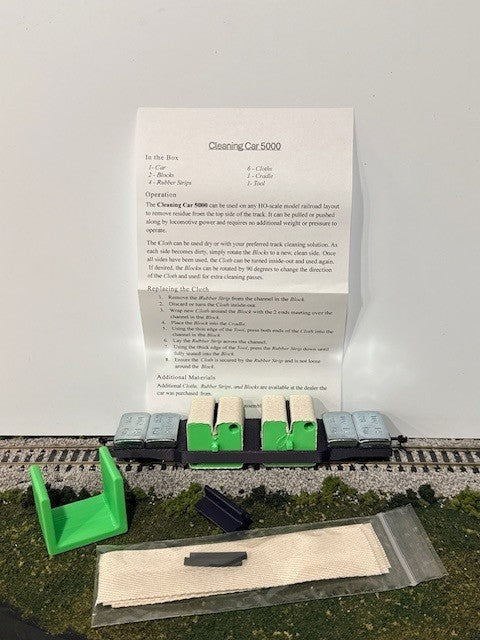 Cleaning Car 5000 | Purple/Green | HO Scale