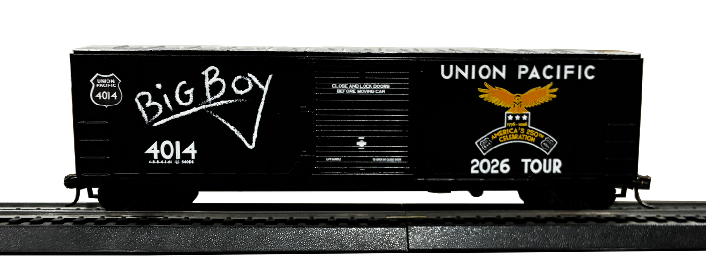 Value Trains USA 10117 Big Boy 2026 Tour Special Edition 50' 6" ACF Boxcar HO Scale