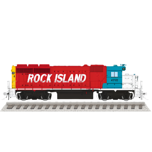 Rapido 1078033 • EMD GP40 • Rock Island #4710 • DC/Silent • HO Scale (Pre-Order)