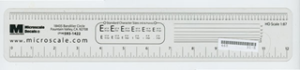 Microscale Industries, Clear HO Scale Ruler (See Through), HO Scale